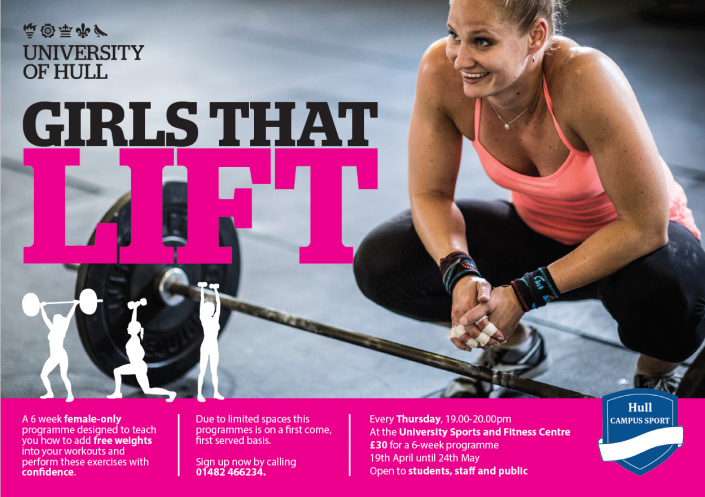 Girls that lift poster