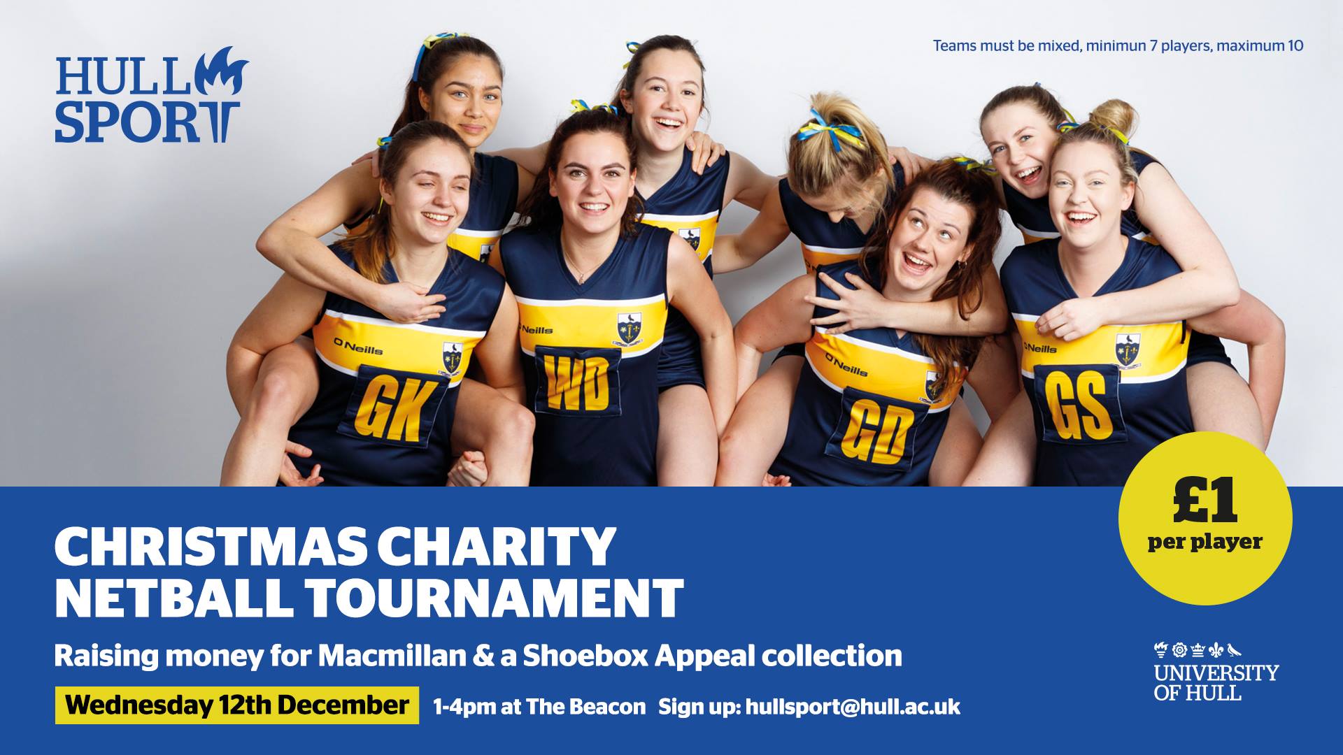 Hull Sport Christmas Netball Tournament! Hull University Sports